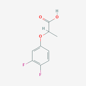 molecular formula C9H8F2O3 B2660162 2-(3,4-Difluorophenoxy)propanoic acid CAS No. 923113-40-0