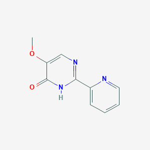 molecular formula C10H9N3O2 B2660175 5-Methoxy-2-(pyridin-2-yl)pyrimidin-4-ol CAS No. 321432-75-1