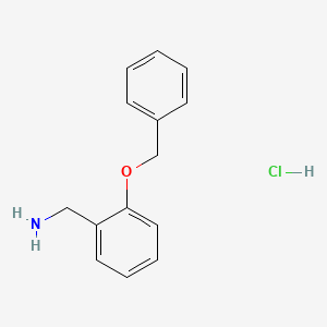 molecular formula C14H16ClNO B2660198 2-benzyloxybenzylamine hydrochloride CAS No. 108289-24-3; 76813-80-4