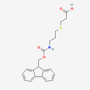 3-[3-(9H-Fluoren-9-ylmethoxycarbonylamino)propylsulfanyl]propanoic acid
