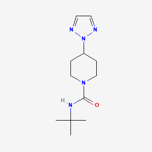 molecular formula C12H21N5O B2660251 N-tert-butyl-4-(2H-1,2,3-triazol-2-yl)piperidine-1-carboxamide CAS No. 2197482-78-1