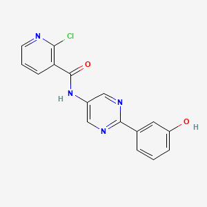 2-Chloro-N-[2-(3-hydroxyphenyl)pyrimidin-5-yl]pyridine-3-carboxamide
