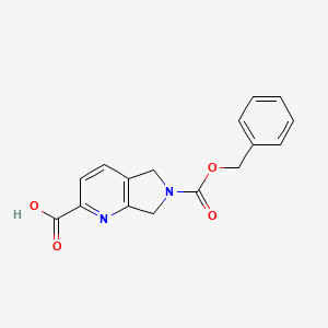 6-Phenylmethoxycarbonyl-5,7-dihydropyrrolo[3,4-b]pyridine-2-carboxylic acid
