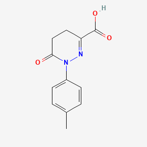 molecular formula C12H12N2O3 B2660261 1-(4-Methylphenyl)-6-oxo-1,4,5,6-tetrahydropyridazine-3-carboxylic acid CAS No. 926240-25-7