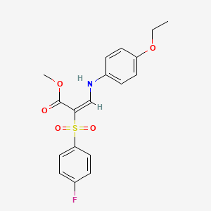 methyl (2E)-3-[(4-ethoxyphenyl)amino]-2-[(4-fluorophenyl)sulfonyl]acrylate