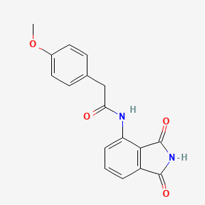 N-(1,3-dioxoisoindol-4-yl)-2-(4-methoxyphenyl)acetamide