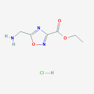 Ethyl 5-(aminomethyl)-1,2,4-oxadiazole-3-carboxylate;hydrochloride