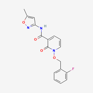 1-((2-fluorobenzyl)oxy)-N-(5-methylisoxazol-3-yl)-2-oxo-1,2-dihydropyridine-3-carboxamide