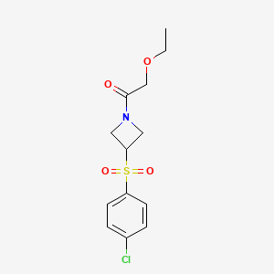 1-(3-((4-Chlorophenyl)sulfonyl)azetidin-1-yl)-2-ethoxyethanone