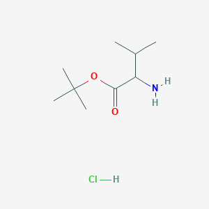 molecular formula C9H20ClNO2 B2660376 Tert-butyl 2-amino-3-methylbutanoate hydrochloride CAS No. 104944-18-5; 13211-31-9; 13518-40-6; 75898-43-0