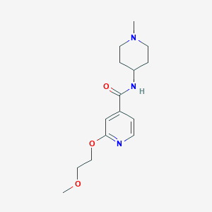 2-(2-methoxyethoxy)-N-(1-methylpiperidin-4-yl)isonicotinamide