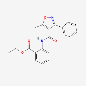 Ethyl 2-{[(5-methyl-3-phenyl-4-isoxazolyl)carbonyl]amino}benzenecarboxylate