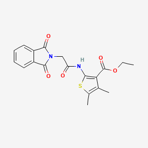 Ethyl 2-(2-(1,3-dioxoisoindolin-2-yl)acetamido)-4,5-dimethylthiophene-3-carboxylate