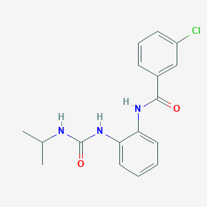 3-chloro-N-(2-(3-isopropylureido)phenyl)benzamide
