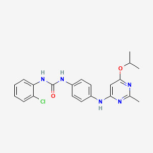 1-(2-Chlorophenyl)-3-(4-((6-isopropoxy-2-methylpyrimidin-4-yl)amino)phenyl)urea