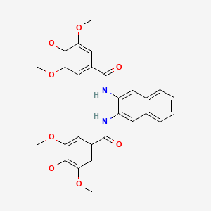 3,4,5-trimethoxy-N-[3-[(3,4,5-trimethoxybenzoyl)amino]naphthalen-2-yl]benzamide