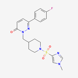 6-(4-fluorophenyl)-2-({1-[(1-methyl-1H-imidazol-4-yl)sulfonyl]piperidin-4-yl}methyl)-2,3-dihydropyridazin-3-one