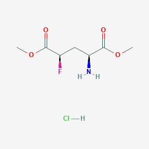 Dimethyl (2S,4R)-2-amino-4-fluoropentanedioate;hydrochloride
