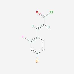 (E)-3-(4-Bromo-2-fluorophenyl)acryloyl chloride