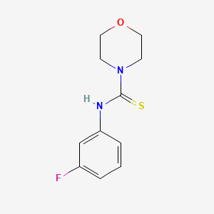 molecular formula C11H13FN2OS B2660426 N-(3-fluorophenyl)morpholine-4-carbothioamide CAS No. 282541-90-6