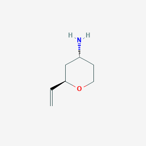 molecular formula C7H13NO B2660439 Rel-(2R,4R)-2-vinyltetrahydro-2H-pyran-4-amine CAS No. 2173999-22-7