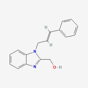 molecular formula C17H16N2O B2660445 (1-cinnamyl-1H-benzimidazol-2-yl)methanol CAS No. 1164283-25-3
