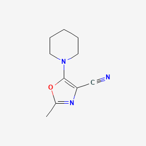 2-Methyl-5-(piperidin-1-yl)-1,3-oxazole-4-carbonitrile