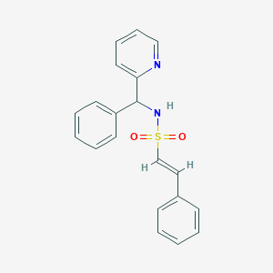 (E)-2-Phenyl-N-[phenyl(pyridin-2-YL)methyl]ethenesulfonamide