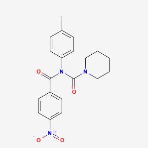 N-(4-nitrobenzoyl)-N-(p-tolyl)piperidine-1-carboxamide