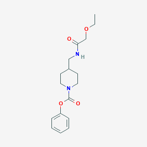 molecular formula C17H24N2O4 B2660456 Phenyl 4-((2-ethoxyacetamido)methyl)piperidine-1-carboxylate CAS No. 1235010-90-8