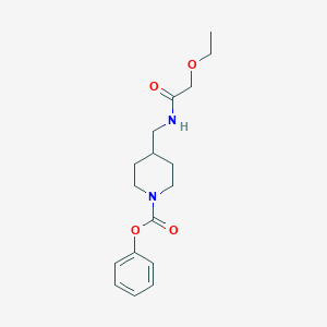 Phenyl 4-((2-ethoxyacetamido)methyl)piperidine-1-carboxylate