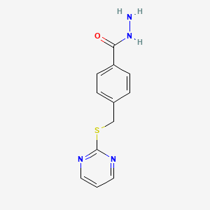 4-[(Pyrimidin-2-ylsulfanyl)methyl]benzohydrazide