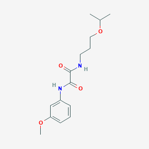 molecular formula C15H22N2O4 B2660463 N-(3-methoxyphenyl)-N'-[3-(propan-2-yloxy)propyl]ethanediamide CAS No. 404382-41-8
