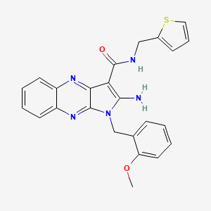 2-amino-1-(2-methoxybenzyl)-N-(thiophen-2-ylmethyl)-1H-pyrrolo[2,3-b]quinoxaline-3-carboxamide