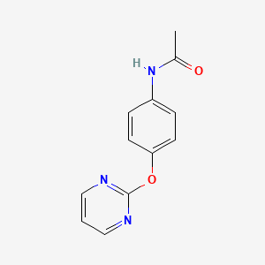 molecular formula C12H11N3O2 B2660469 N-[4-(2-pyrimidinyloxy)phenyl]acetamide CAS No. 24550-10-5