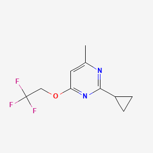 2-Cyclopropyl-4-methyl-6-(2,2,2-trifluoroethoxy)pyrimidine