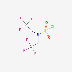 molecular formula C4H4ClF6NO2S B2660471 Bis-(2,2,2-trifluoro-ethyl)-sulfamoylchloride CAS No. 1349717-74-3