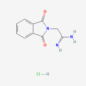 2-(1,3-dioxo-2,3-dihydro-1H-isoindol-2-yl)ethanimidamide hydrochloride