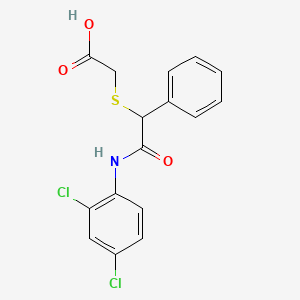 2-{[2-(2,4-Dichloroanilino)-2-oxo-1-phenylethyl]sulfanyl}acetic acid