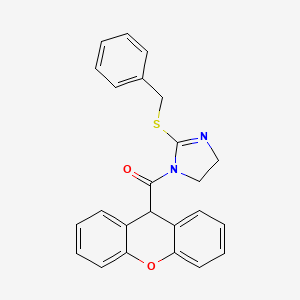 (2-(benzylthio)-4,5-dihydro-1H-imidazol-1-yl)(9H-xanthen-9-yl)methanone
