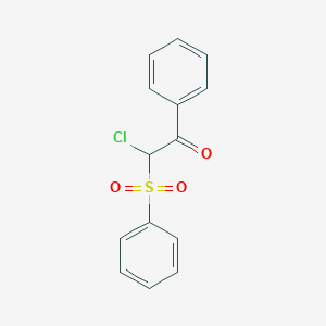 molecular formula C14H11ClO3S B2660497 2-(Benzenesulfonyl)-2-chloro-1-phenylethan-1-one CAS No. 38009-92-6