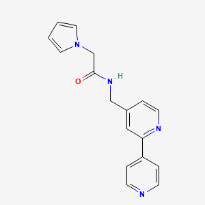molecular formula C17H16N4O B2660509 N-([2,4'-bipyridin]-4-ylmethyl)-2-(1H-pyrrol-1-yl)acetamide CAS No. 2034433-45-7