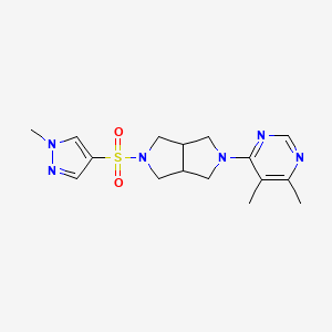4,5-dimethyl-6-{5-[(1-methyl-1H-pyrazol-4-yl)sulfonyl]-octahydropyrrolo[3,4-c]pyrrol-2-yl}pyrimidine