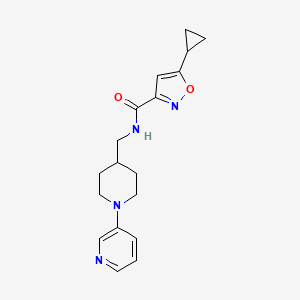 5-cyclopropyl-N-((1-(pyridin-3-yl)piperidin-4-yl)methyl)isoxazole-3-carboxamide