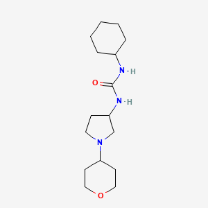 1-Cyclohexyl-3-[1-(oxan-4-yl)pyrrolidin-3-yl]urea