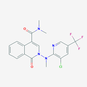 2-[[3-chloro-5-(trifluoromethyl)-2-pyridinyl](methyl)amino]-N,N-dimethyl-1-oxo-1,2-dihydro-4-isoquinolinecarboxamide