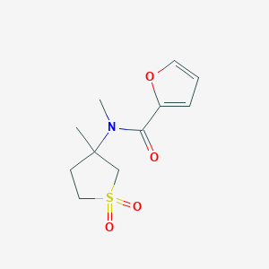 N-methyl-N-(3-methyl-1,1-dioxothiolan-3-yl)furan-2-carboxamide