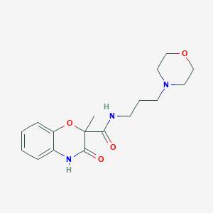 2-methyl-N-(3-morpholinopropyl)-3-oxo-3,4-dihydro-2H-1,4-benzoxazine-2-carboxamide
