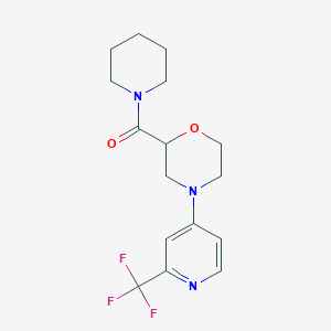 Piperidin-1-yl-[4-[2-(trifluoromethyl)pyridin-4-yl]morpholin-2-yl]methanone