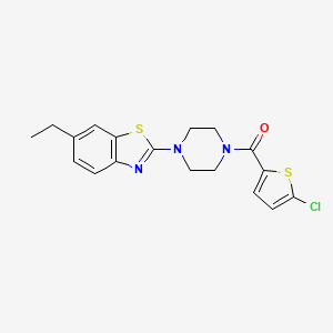 (5-Chlorothiophen-2-yl)(4-(6-ethylbenzo[d]thiazol-2-yl)piperazin-1-yl)methanone